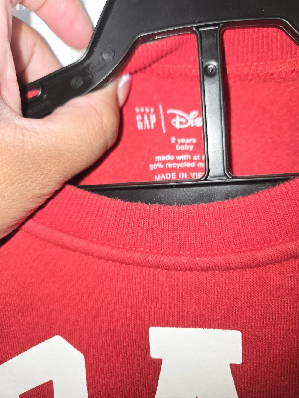 GAP x Minnie Mouse Red Kids Sweatshirt and Pants Set